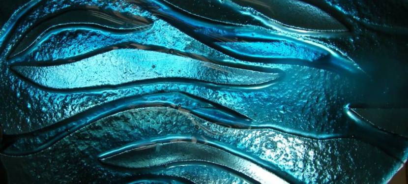 Eileen Bridle, glass artist, silk&nbsp;painting